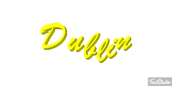 Dublin Tekst effect