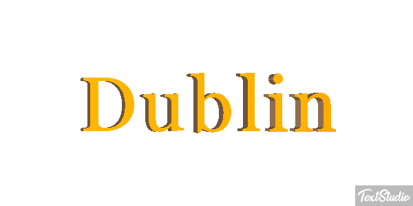 Dublin Tekst effect