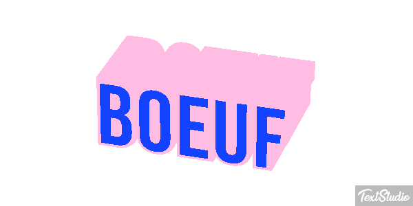 Boeuf Tekst effect