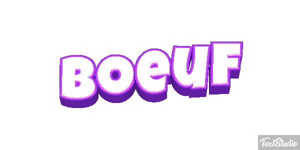 Boeuf Tekst effect
