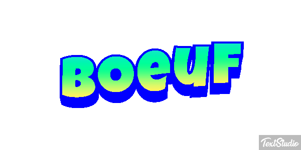 Boeuf Tekst effect
