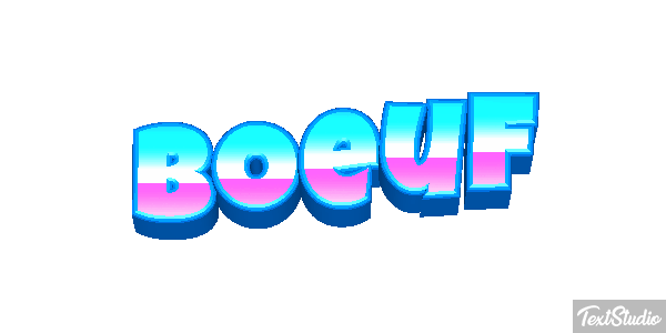 Boeuf Tekst effect