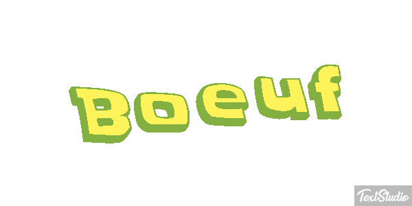 Boeuf Tekst effect
