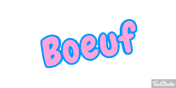 Boeuf Tekst effect