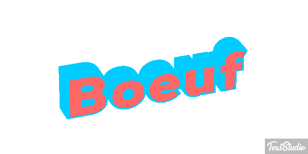 Boeuf Tekst effect