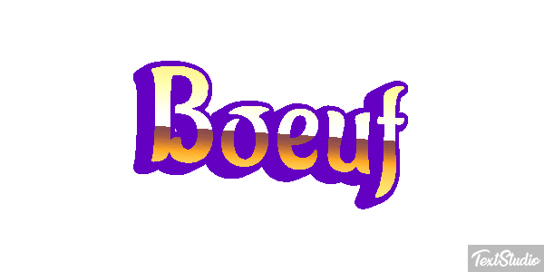 Boeuf Tekst effect