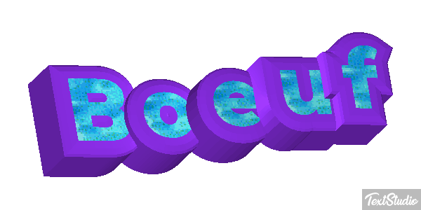 Boeuf Tekst effect