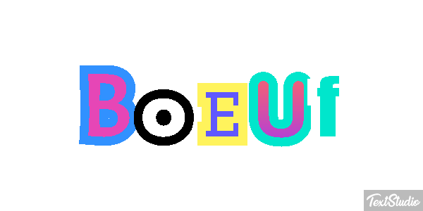 Boeuf Tekst effect