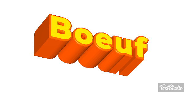 Boeuf Tekst effect