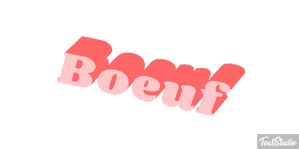 Boeuf Tekst effect