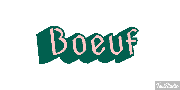 Boeuf Tekst effect