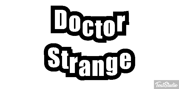Doctor Strange Effet de texte