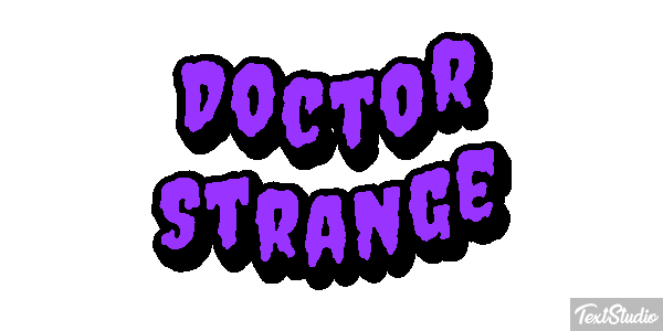 Doctor Strange Effet de texte
