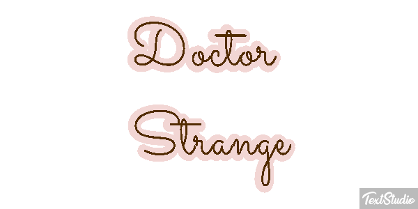 Doctor Strange Effet de texte