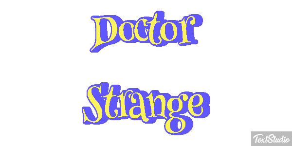 Doctor Strange Effet de texte