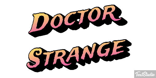 Doctor Strange Effet de texte