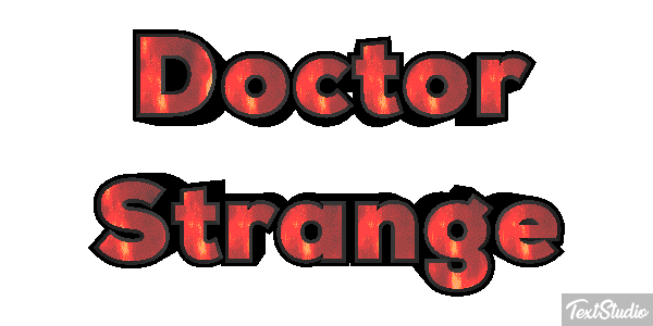 Doctor Strange Effet de texte