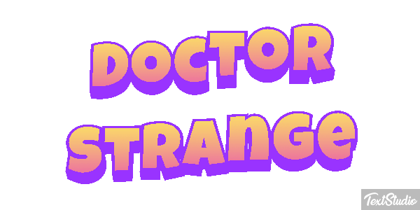 Doctor Strange Effet de texte