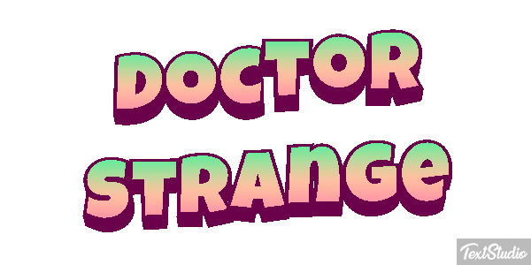 Doctor Strange Effet de texte