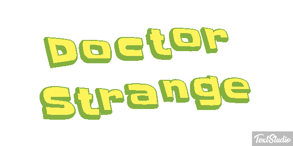 Doctor Strange Effet de texte