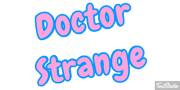Doctor Strange Effet de texte