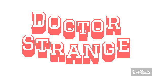 Doctor Strange Effet de texte