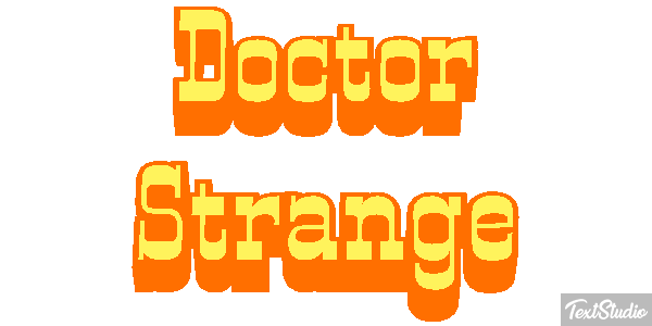 Doctor Strange Effet de texte