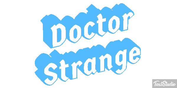 Doctor Strange Effet de texte