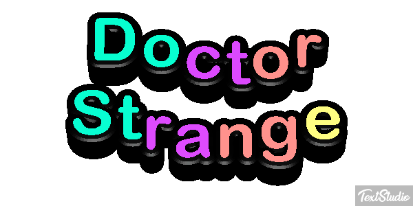 Doctor Strange Effet de texte