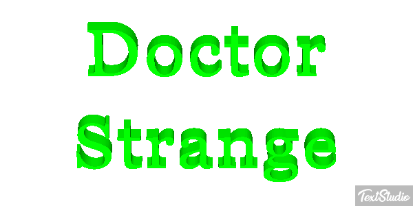 Doctor Strange Effet de texte