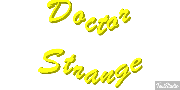 Doctor Strange Effet de texte