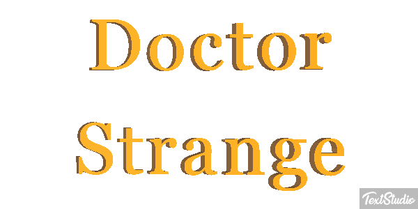 Doctor Strange Effet de texte