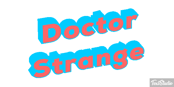 Doctor Strange Effet de texte