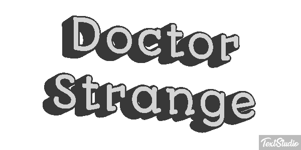 Doctor Strange Effet de texte