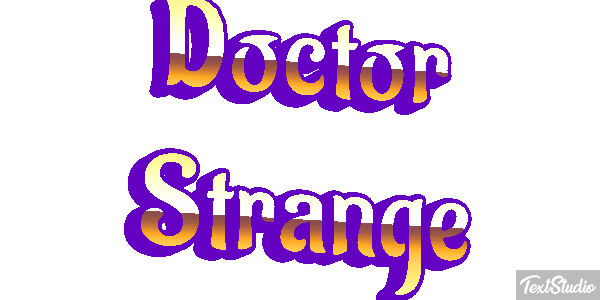Doctor Strange Effet de texte