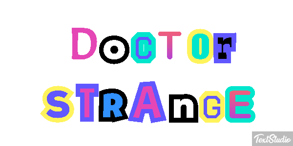 Doctor Strange Effet de texte