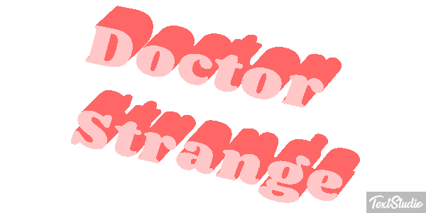 Doctor Strange Effet de texte