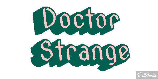 Doctor Strange Effet de texte