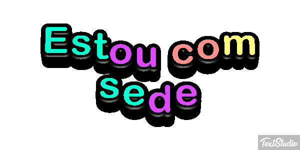 Estou com sede Effetto testo