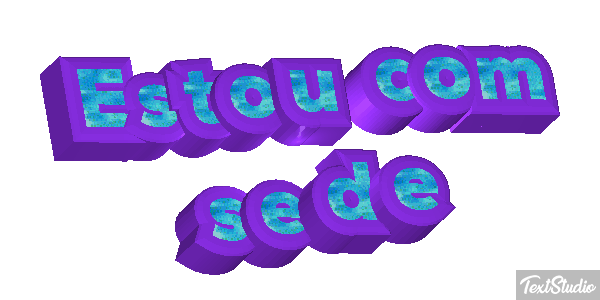 Estou com sede Effetto testo
