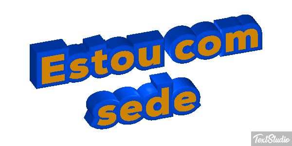 Estou com sede Effetto testo
