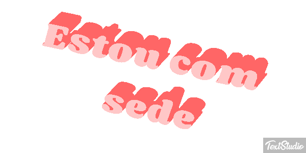 Estou com sede Effetto testo