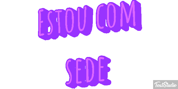 Estou com sede Effetto testo