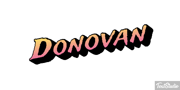 Donovan テキスト効果