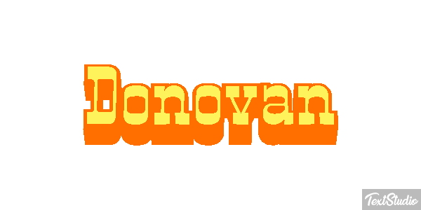 Donovan テキスト効果