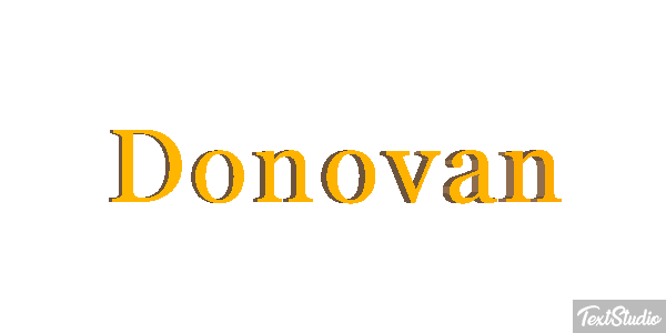 Donovan テキスト効果