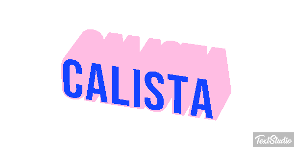 Calista Tekst effect