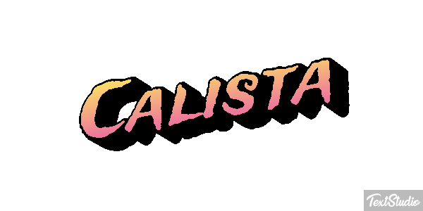 Calista Tekst effect