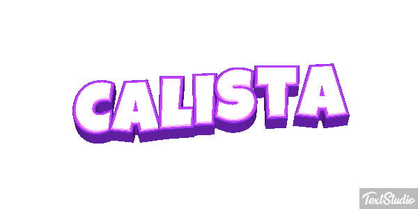 Calista Tekst effect