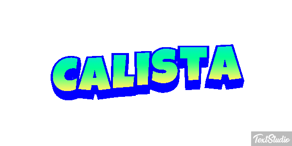 Calista Tekst effect